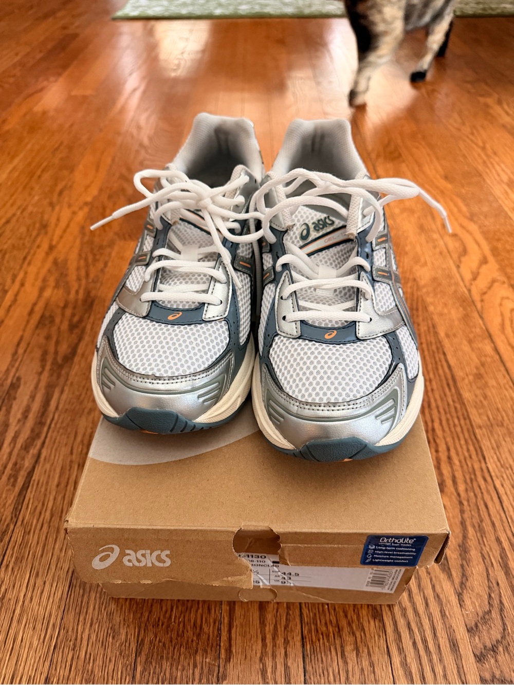 ASICS Gel 1130 “White Ironclad” Sz 10.5 Men’s - Picture 2 of 7